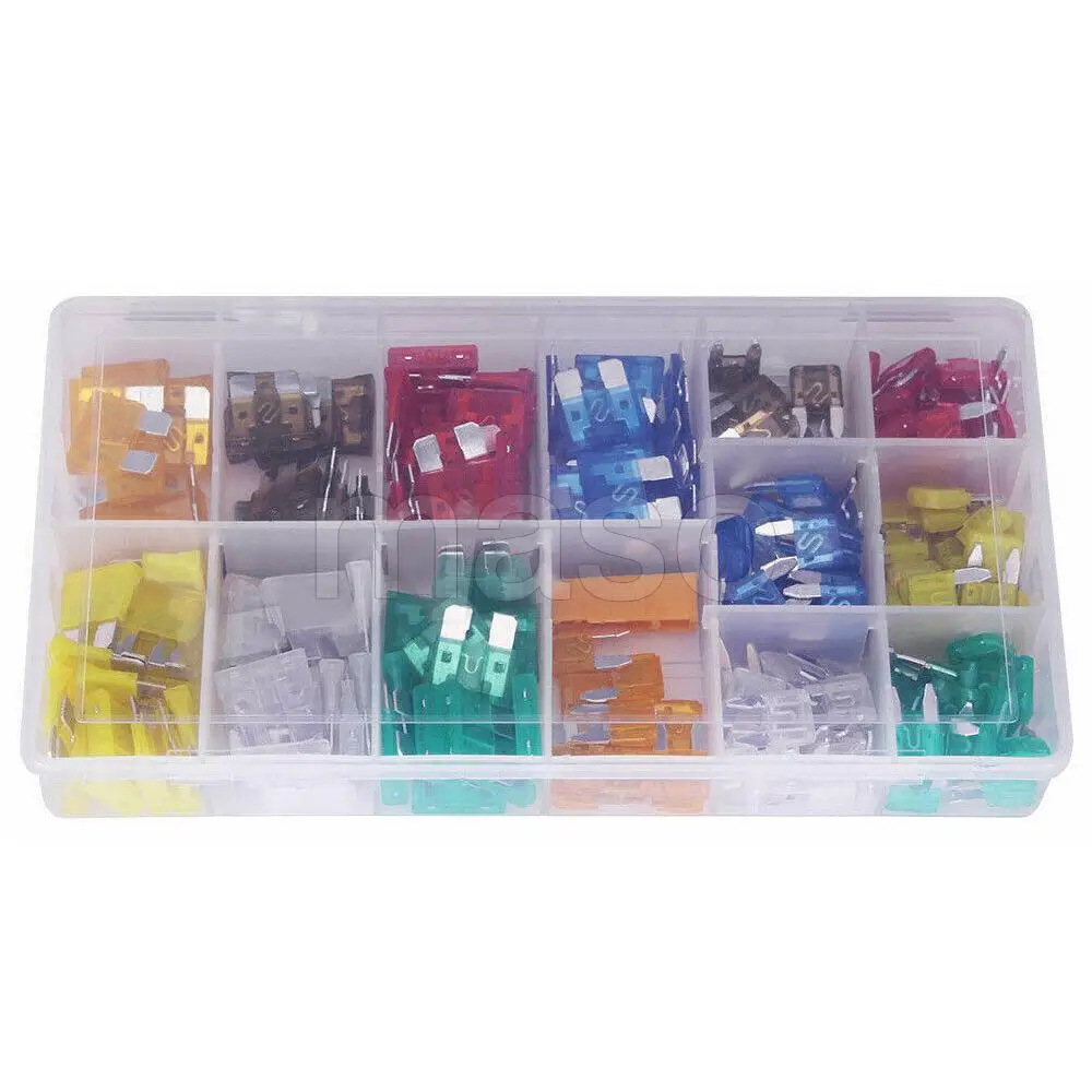 7.5A Car Fuses 20A 5A 15A 30A Regular/Small Car Fuse 25A 220pcs Color-coded Car Fuse Fit For including cars trucks