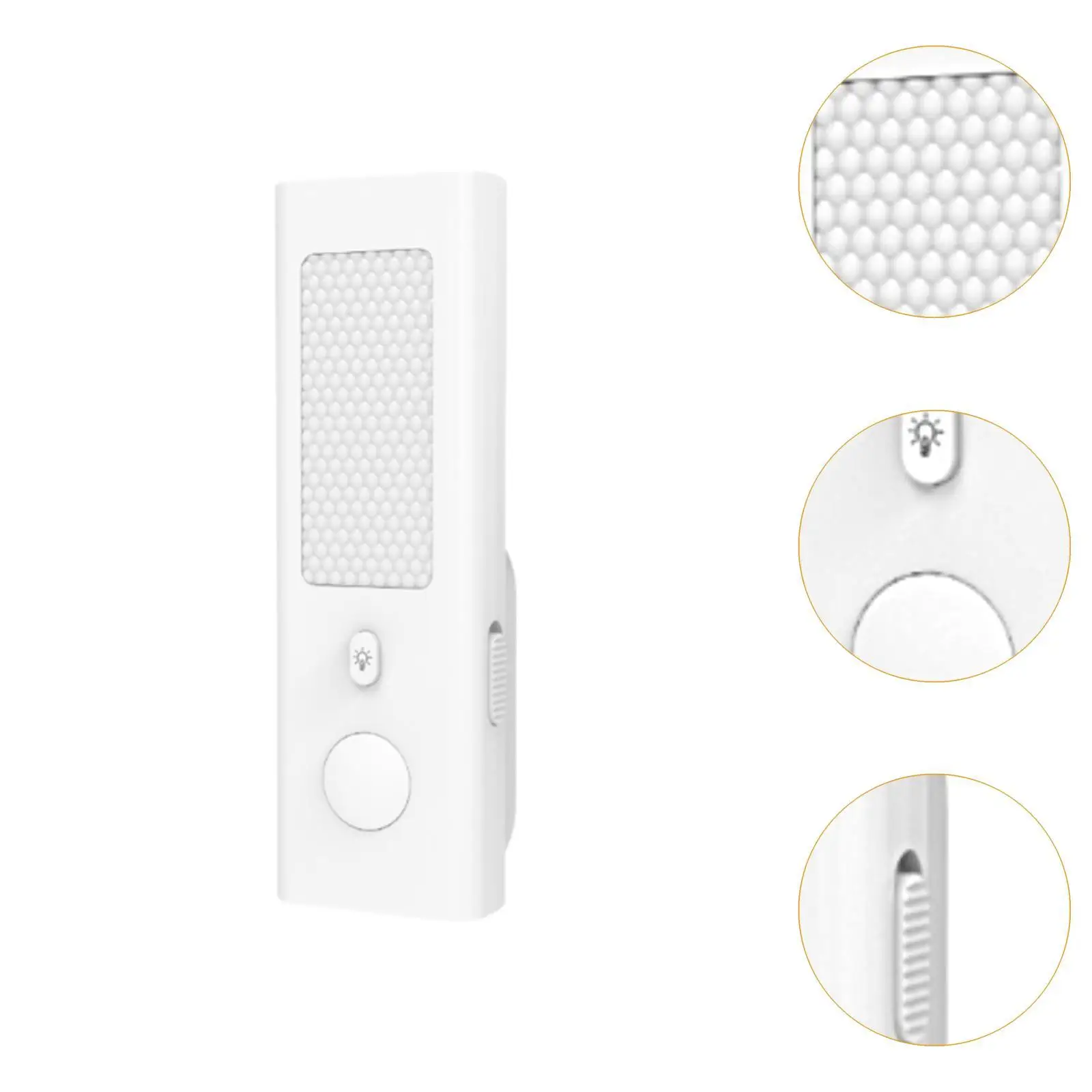 Plug in Night Light LED Motion Sensor Compact Rechargeable Table Lamp for Adults Hallway and Dorms