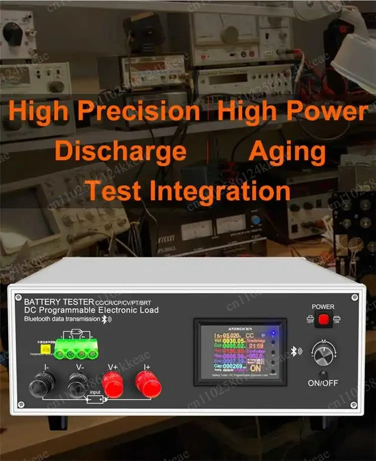 DLB-600W200V40A DC Electronic Load Tester Programmable High Precision Resolution Automotive Temperature Capacity Tool
