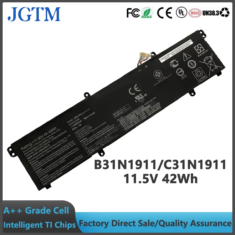 New B31N1911 C31N1911 11.55V 42Wh Laptop Battery For ASUS VivoBook Flip 14 TM420IA TP470EA M413DA M413DA-EK162T M413DA-EK007T