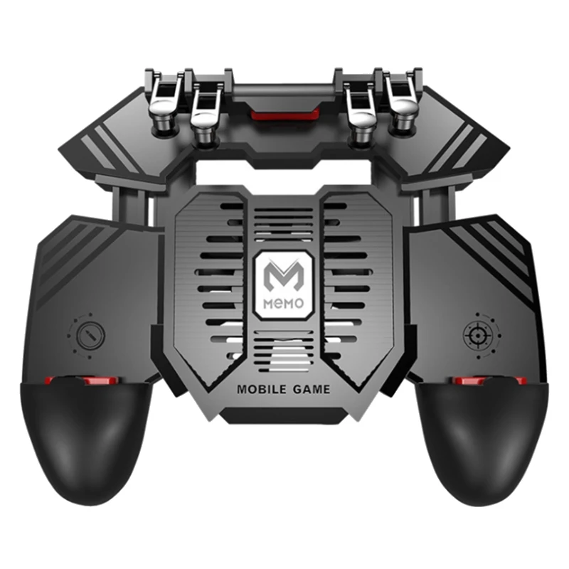ABDE-MEMO AK77 Game Trigger Telefonkühler Lüfter Game Controller Pubg Controller mit Lüfter Pubg Mobile Trigger Shooter Joystick