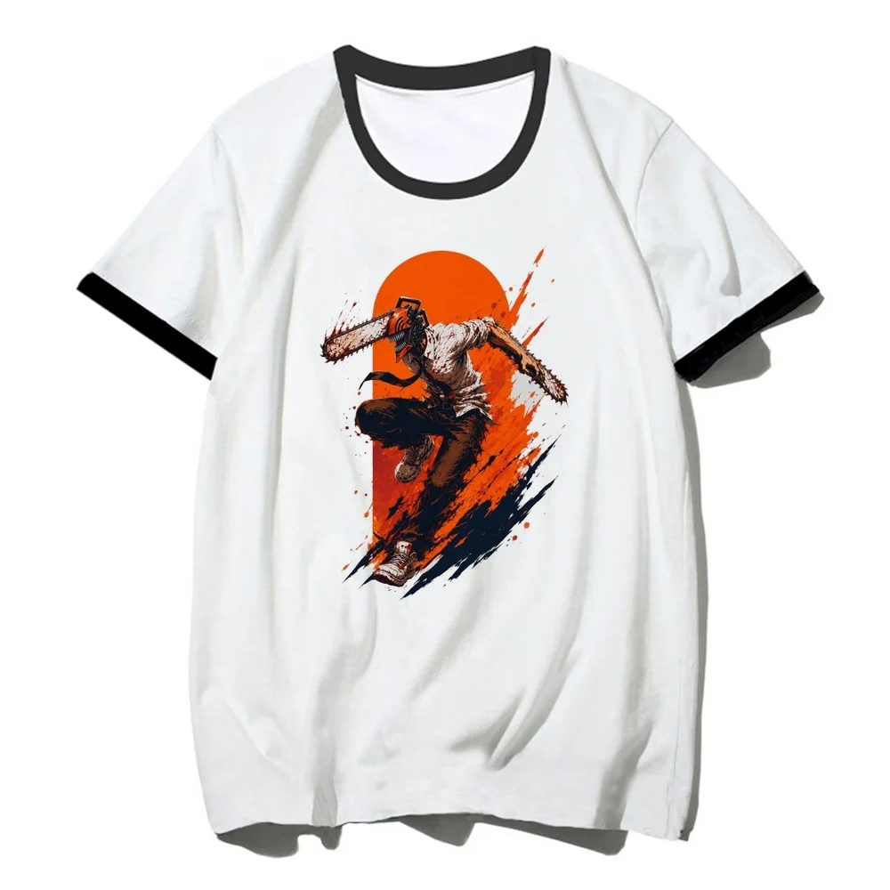 Chainsaw Man top tees shoujo cute cutecore gyaru clearance sales gothic tshirt alternative  cute gyaru emo graphic