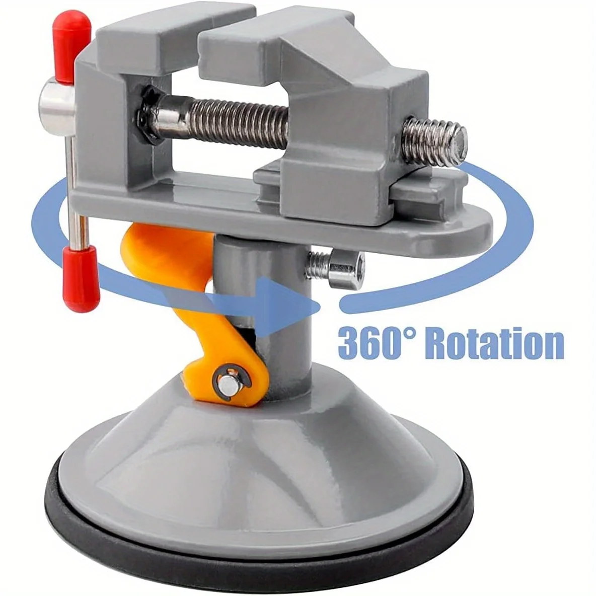 Rotating Aluminum Mini Drill Press Vise Suction Base for Precision Jewelry and Watch Repair Craft Carving