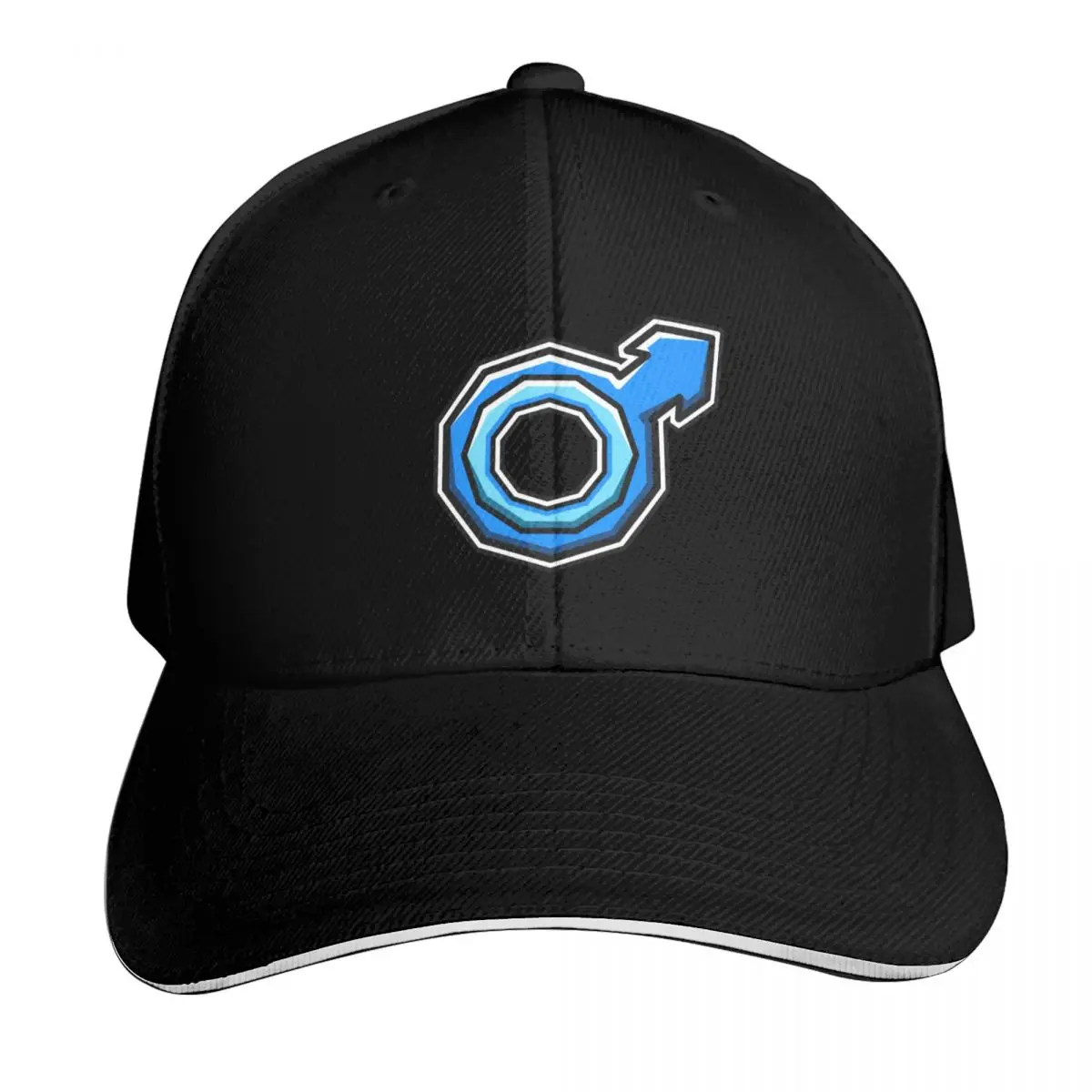 Blue Male Gender Identity Pride Symbol - Male Gender Symbol Baseball Cap Men Women Casual Summer Sport Sun Cap