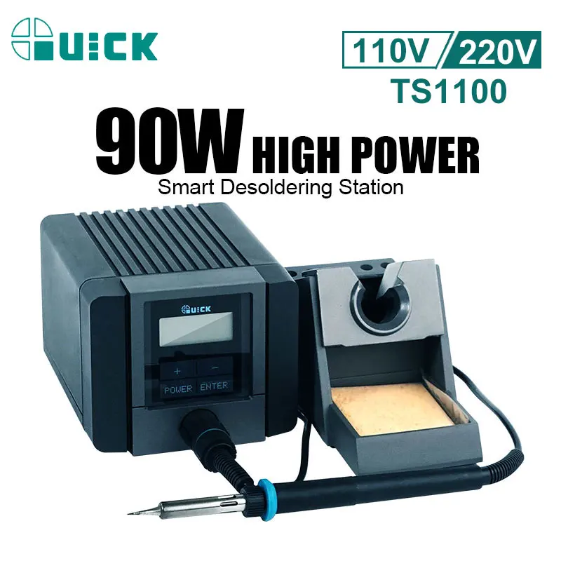 QUICK TS1100 Constant Temperature Adjustable Fast Heating ESD 90W Intelligent Lead-free BGA Rework Soldering Station