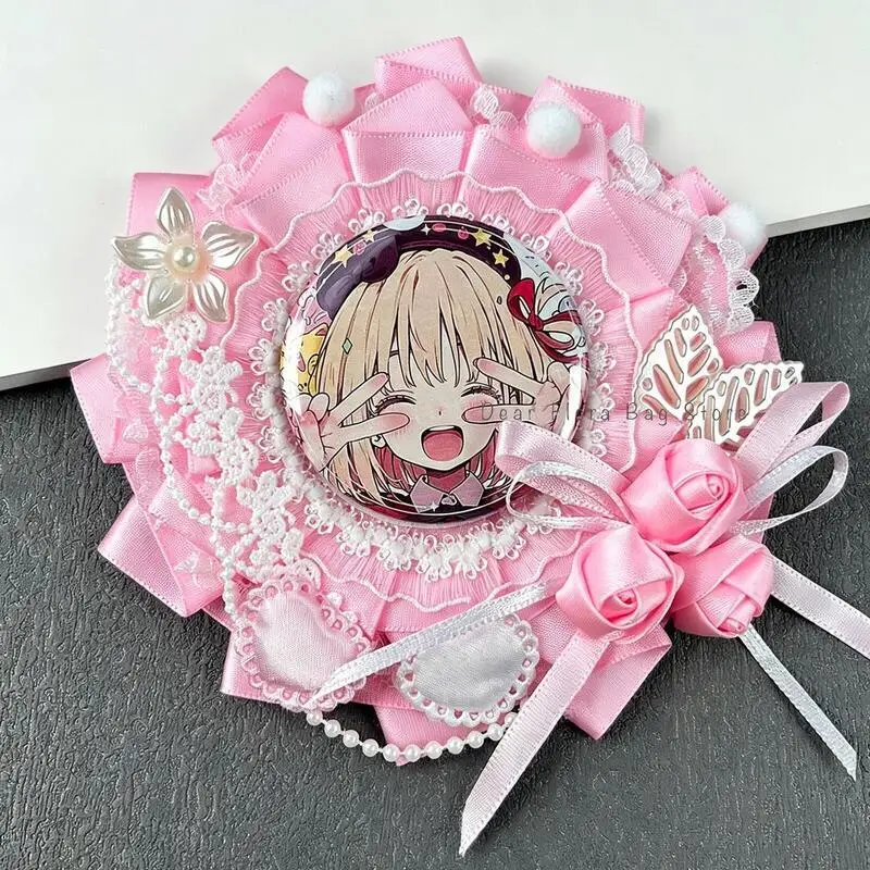 Niedliche Schleifenrosette Itabag Abzeichenständer Handgemachtes DIY 55-60mm Pin-Tablett-Basis Anime-Abzeichen ‌ Halter für Itabag-Dekorationseinsatz-Zubehör – Detail 3