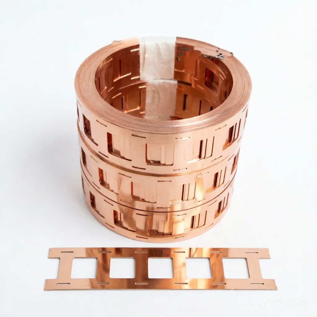 2P 18650 battery copper strips welded sheet Bracket high current connection piece punching Battery copper strips 0.2mm*27mm