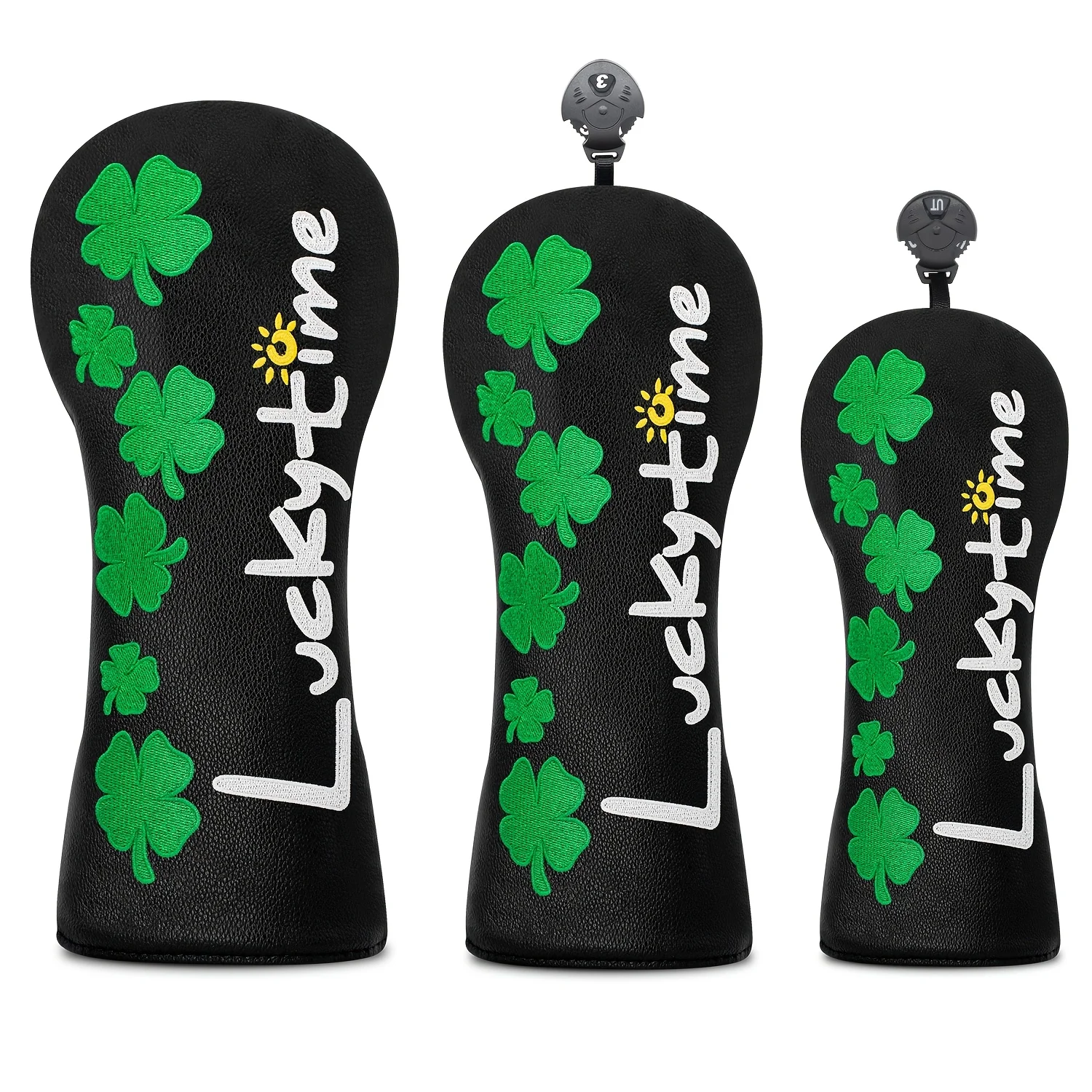1/3pcs Premium Golf Club Headcovers - Floral Print Design fo