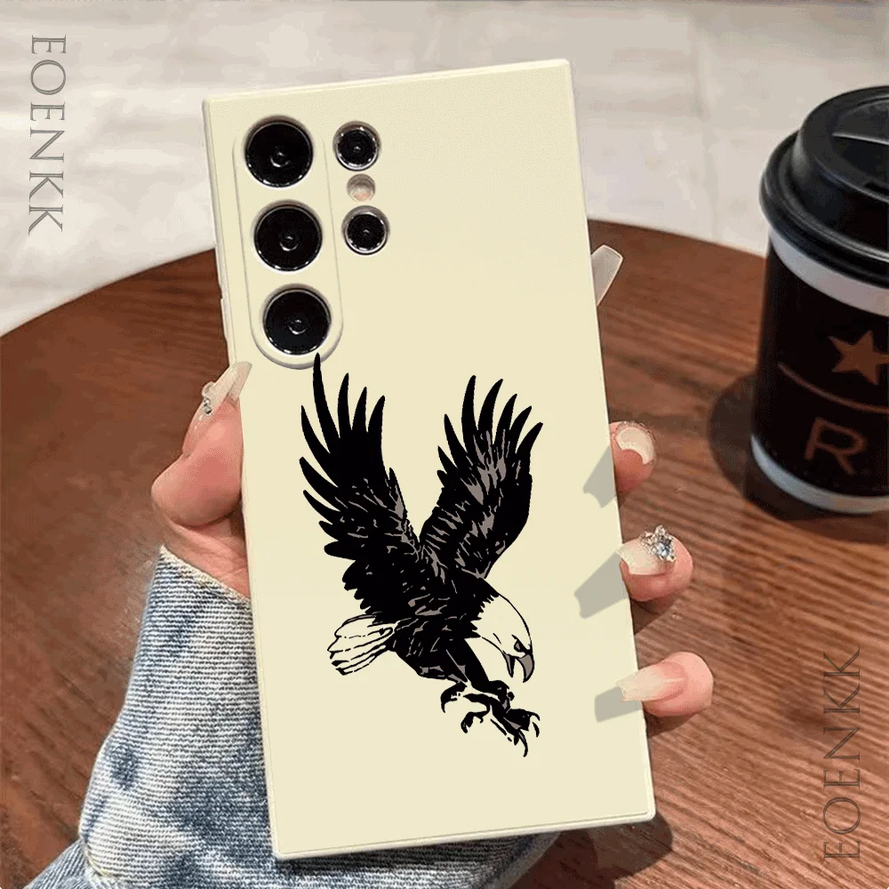 Eagle Pattern Phone Case For Samsung Galaxy Note 10 20 Lite Ultra S25 S24 S23 S22 S21 S20 Ultra FE Plus 5G Silicone Soft Cover