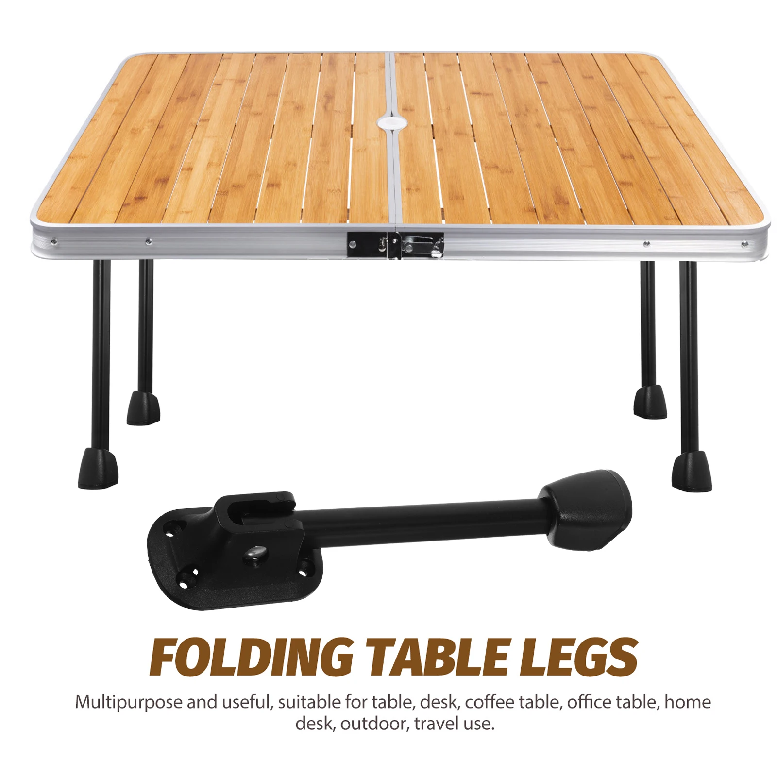 

4pcs Folding Iron Heavy Duty Foldable Coffee Legs For Desk Side Table Bench End Table Iron Furniture Legs Space Saving Design
