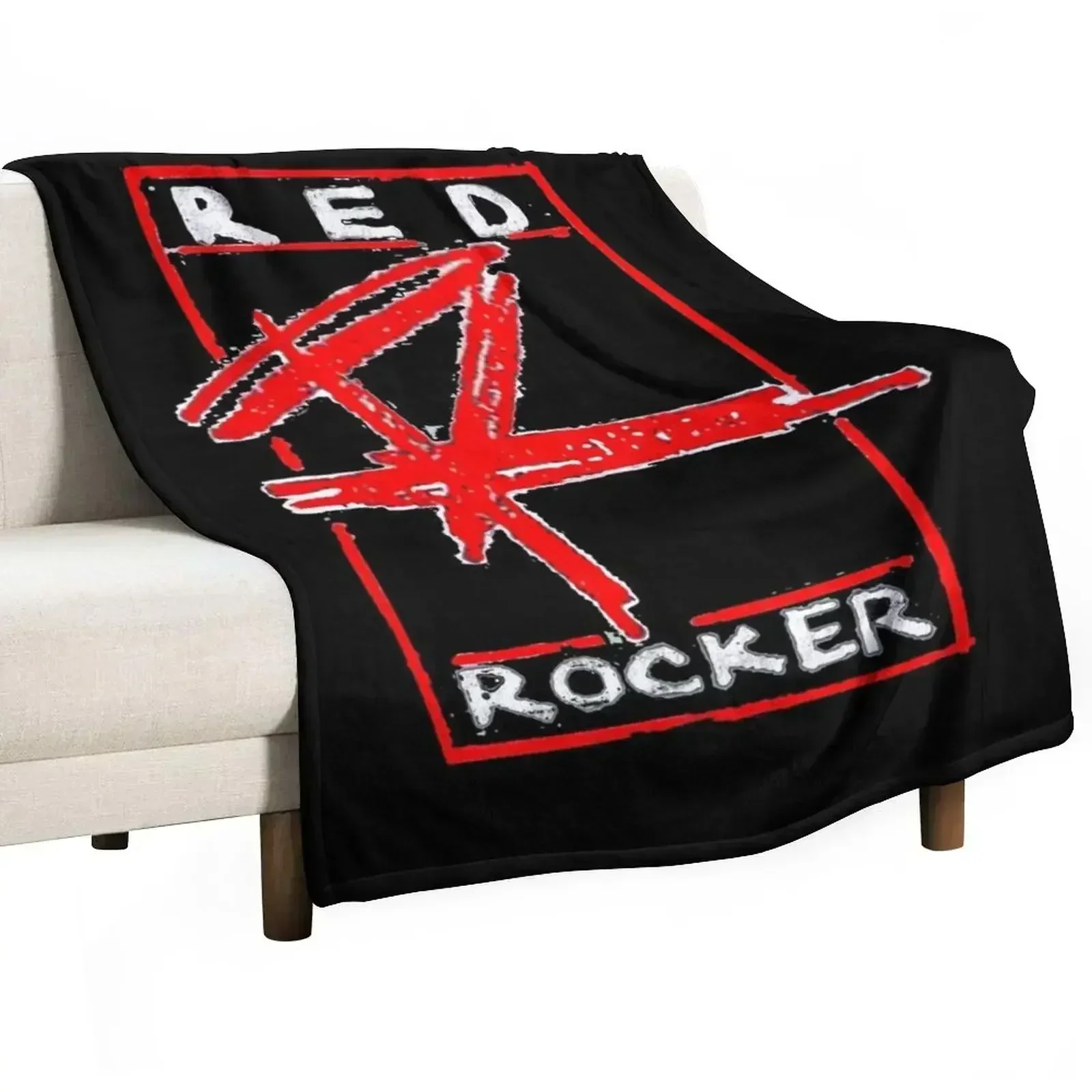 Red Rocker Throw Blanket Sofa Throw anime Quilt Decoratives Multi-Purpose warm for winter Blankets