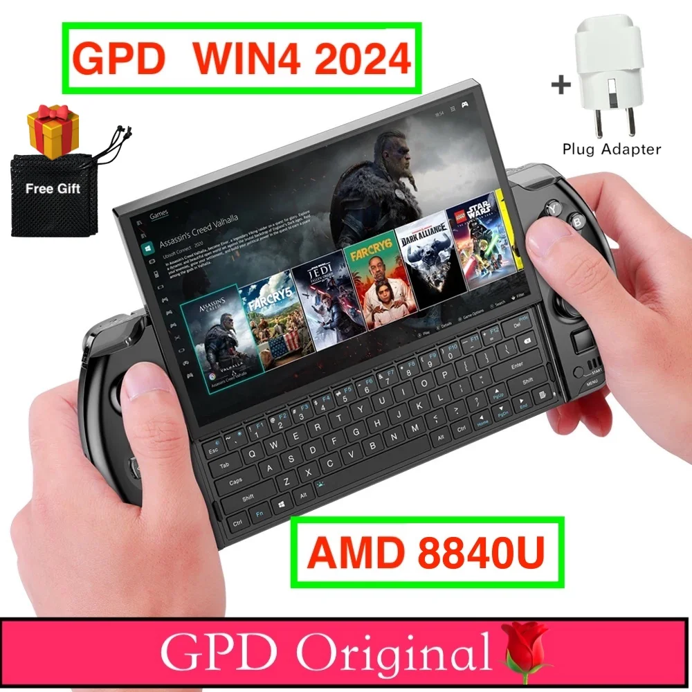 

Wholesale GPD WIN4 2024 AMD 8840U 6 Inch Handheld Touch Screen Mini PC Laptop Game Player Console gaming pc