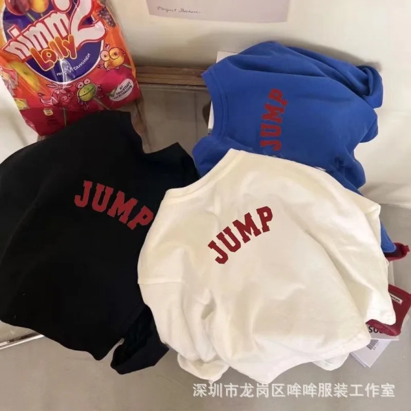 2026 Herbst 2-12 Jahre Kinder Jungen Langarm-T-Shirts Kinder Jungen Bedruckte Einfache T-Shirts Lockerer Rundhals-Kragen Kleinkind Baby Jungen Pullover – Detail 3