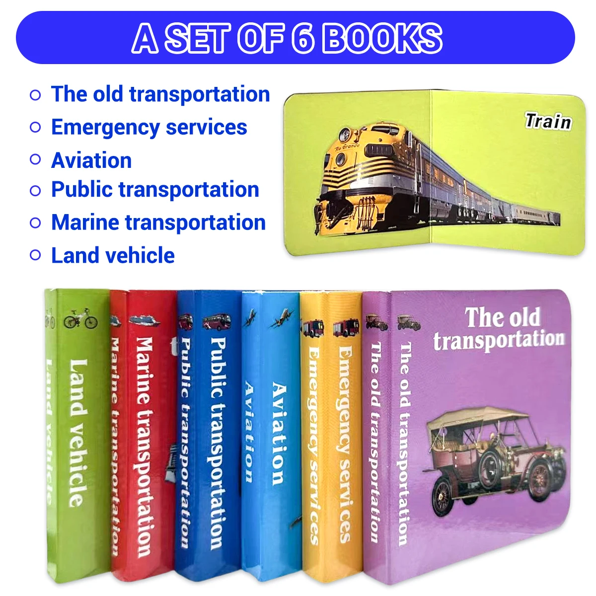 유아용 알파벳 플래시 카드, 6 개의 만화 애니메이션 책 한 상자, 유아용 학습 교육 장난감, 유치원 선물 장난감