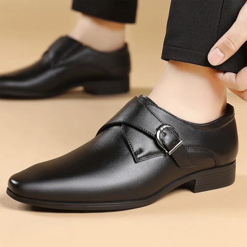 Monk Strap Man's Shoes Casual Business Loafers Shoes for Man Suit Scarpe Uomo Eleganti Formal Men's Dress Shoes Sapato Masculino