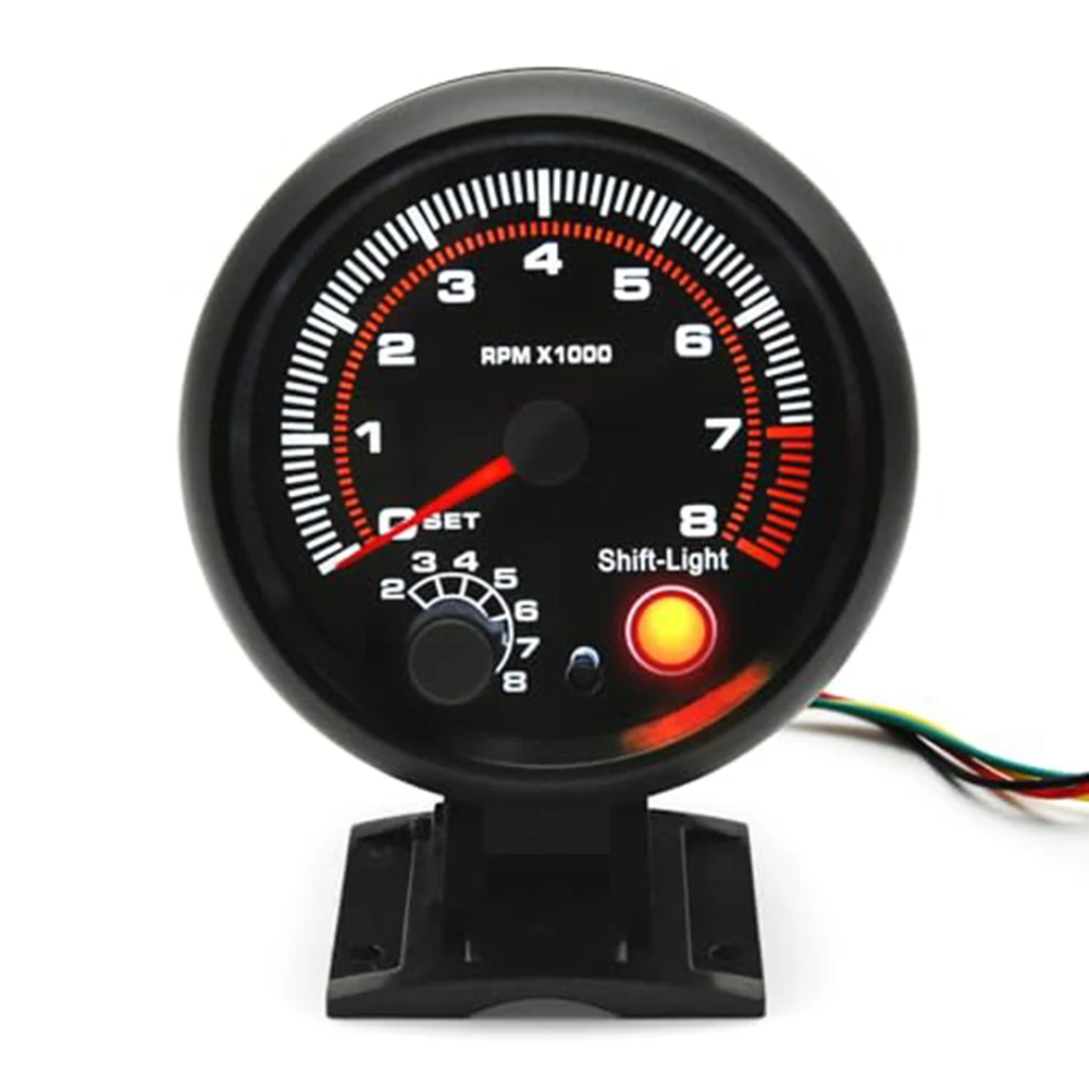 

12V Tachometer Car Tachometer Car Tuning Engine Diagnostics Easy Installation Non-deformation Design For 4 Cylinder Engine