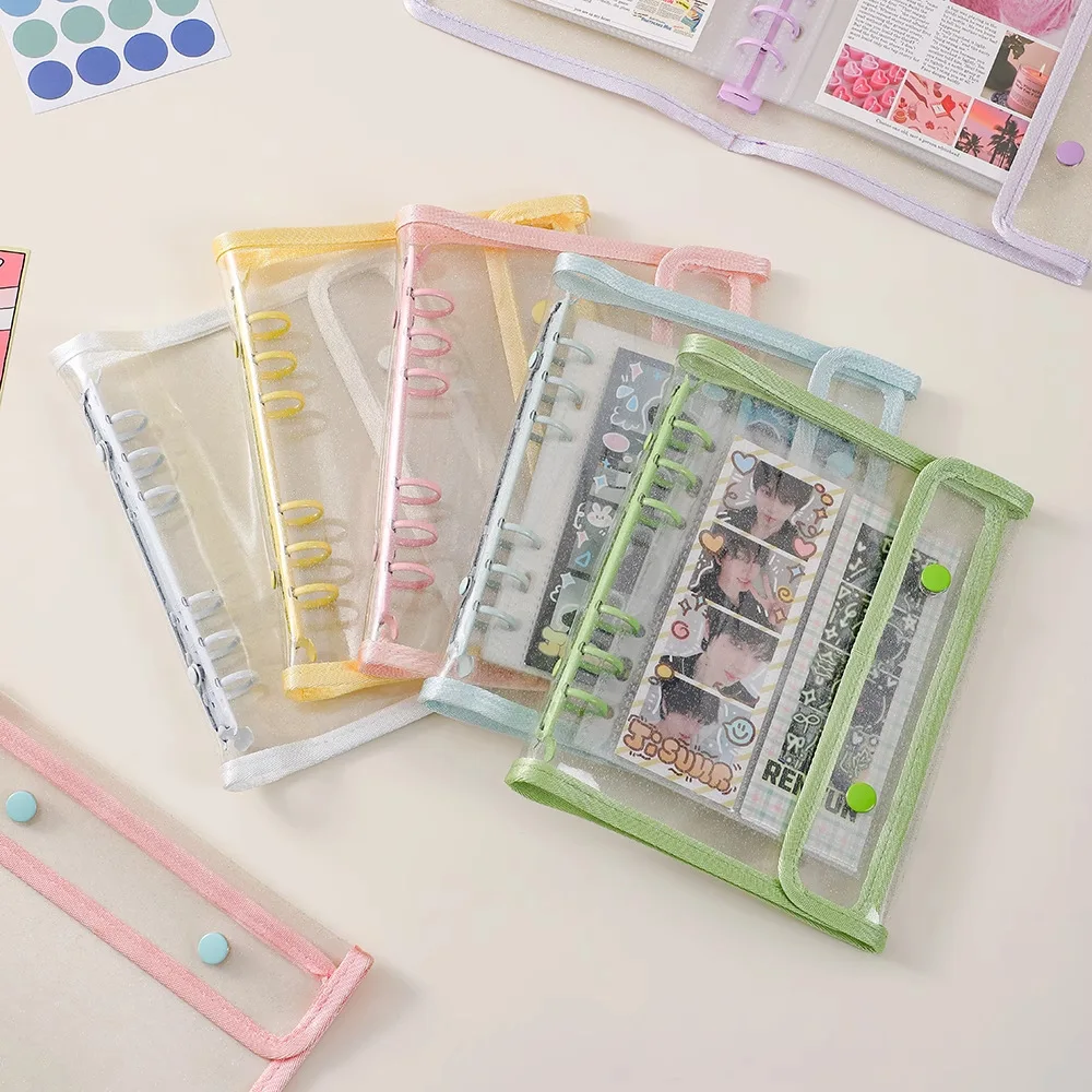 

Universal A5 Loose-Leaf Storage Transparent Card Album Pages Zipper Bags For Organizing Documents And Photos