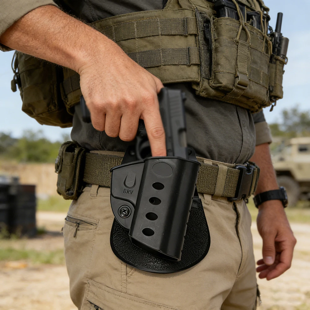 Tactical Pistol Holster Waistband Outdoor Quick Draw Pistol Pouch Convenient Pistol Pouch Tactical Accessoires