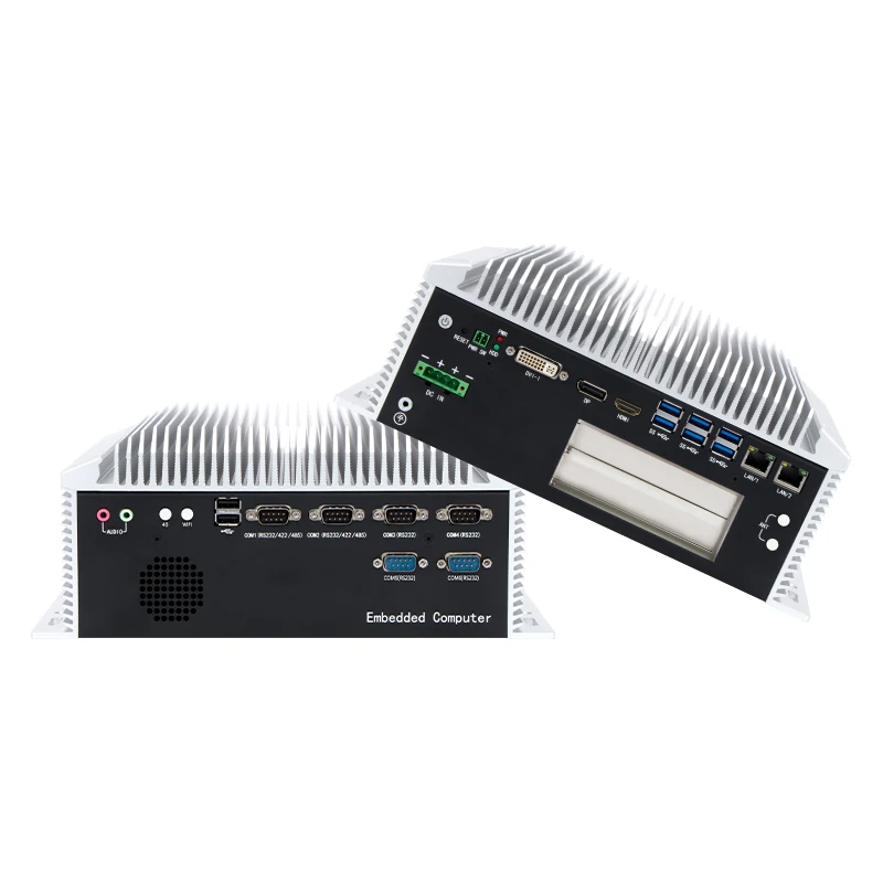Industrial Embedded Computer B85/B365 Linux/Window System Aluminium Alloy Fanless Industrial Control Mini Box Pc