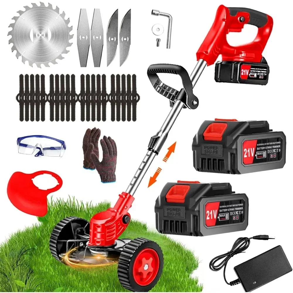 21V 4.0Ah Battery Powered Cordless Lawn Mower, Battery Powered Lawn Trimmer/trimmer/lawn Mower/brush Cutter