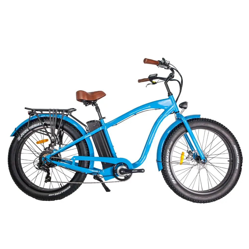 *forMens Fat Tire Electric Beach Cruiser Bicycle From Bisek 500w/750w