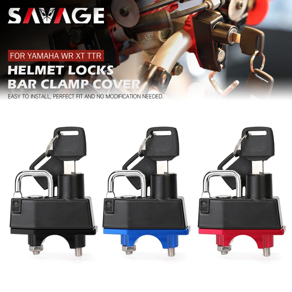 

Helmet Locks For YAMAHA WR250 R/X TTR 600 230 125 TW 200 XT 225 250 SEROW Motorcycle Accessories Bar Clamp Tool Anti-Theft Key