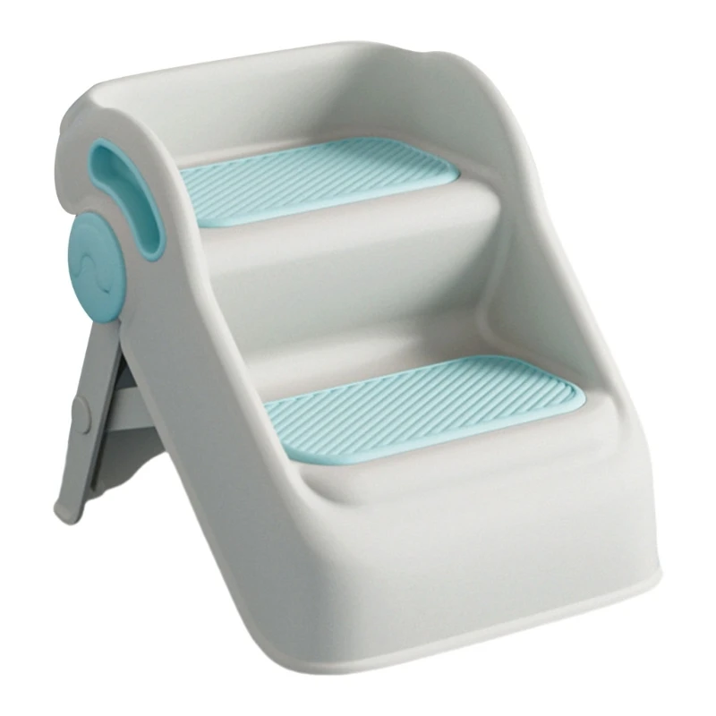 

Wide Step Stool Foldable Anti Tilt Design Not Slip Base Safety Tool for Kids