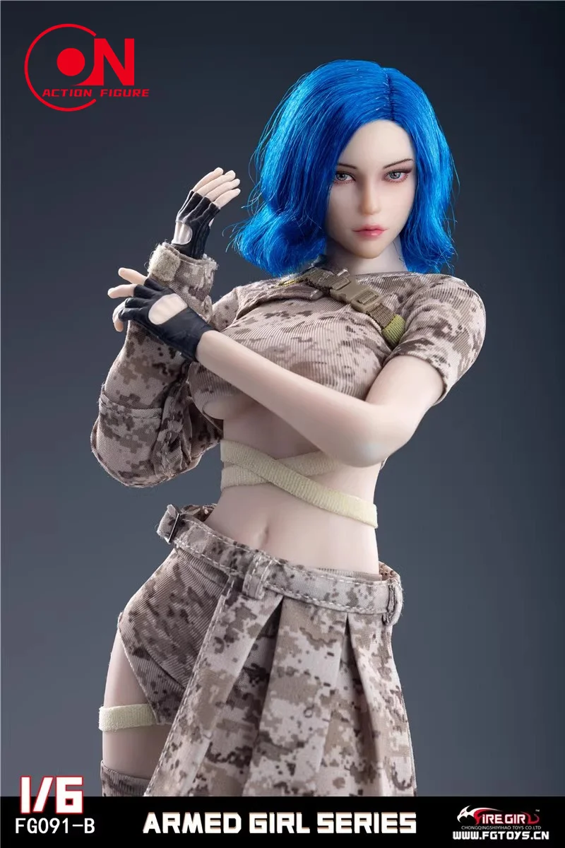 Fire Girl Speelgoed FG091 1/6 Gewapend Meisje Kostuum Camouflage Combat Pak Kleding Model Past 12 ''TBL S10D Vrouwelijke action Figure Body
