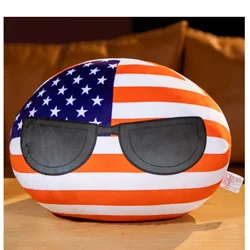 20-30cm Kawaii Polandball Plush Toy Country Ball UN USA USSR FRANCE RUSSIA UK South Korea JAPAN EU CANANDA ITALY Doll Kids Gifts
