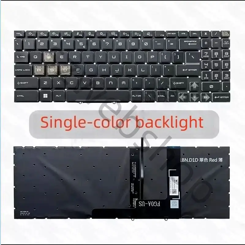 

New Laptop For MSI Vector 16 HX A14V A14VHG A14VGG A14VFG A14VIG US keyboard RGB backlit