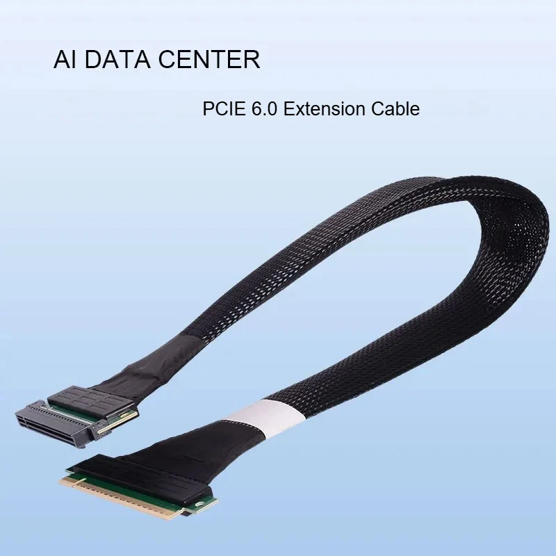 ADT-LINK PCIE X16 6.0 Graphics Card Extension Cable for AI Data Center Server Level Full Speed Losses Gaming PC Accessories