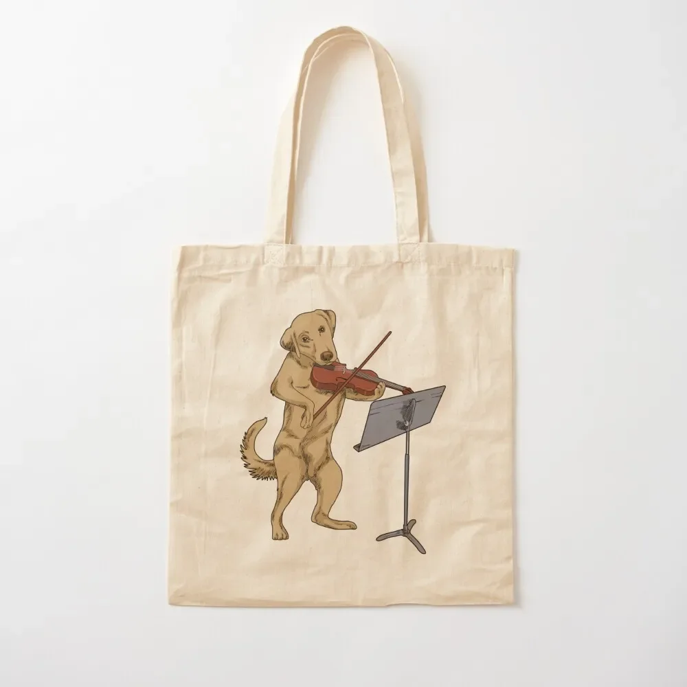 

Violin Gifts Violin Dog Viola Labrador Violinist Gift Tote Bag Handbags tote bags aesthetic Bag