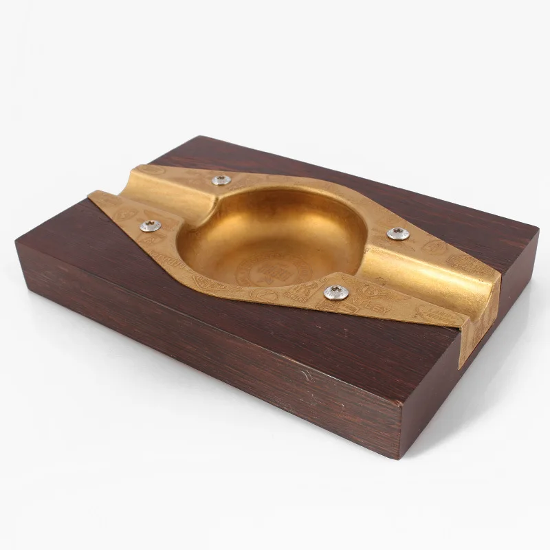 

Пепельница для сигар, пепельница ручной работы из цельного дерева, креативный офисный сажи в стиле ретро для гостиной