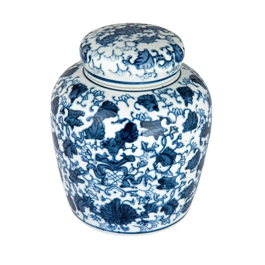 

Blue amp White Ceramic Ginger Jar with Lid