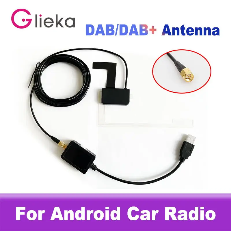 DAB + Antenna With USB Adapter Android Car Radio GPS Stereo Receiver Player For Universal