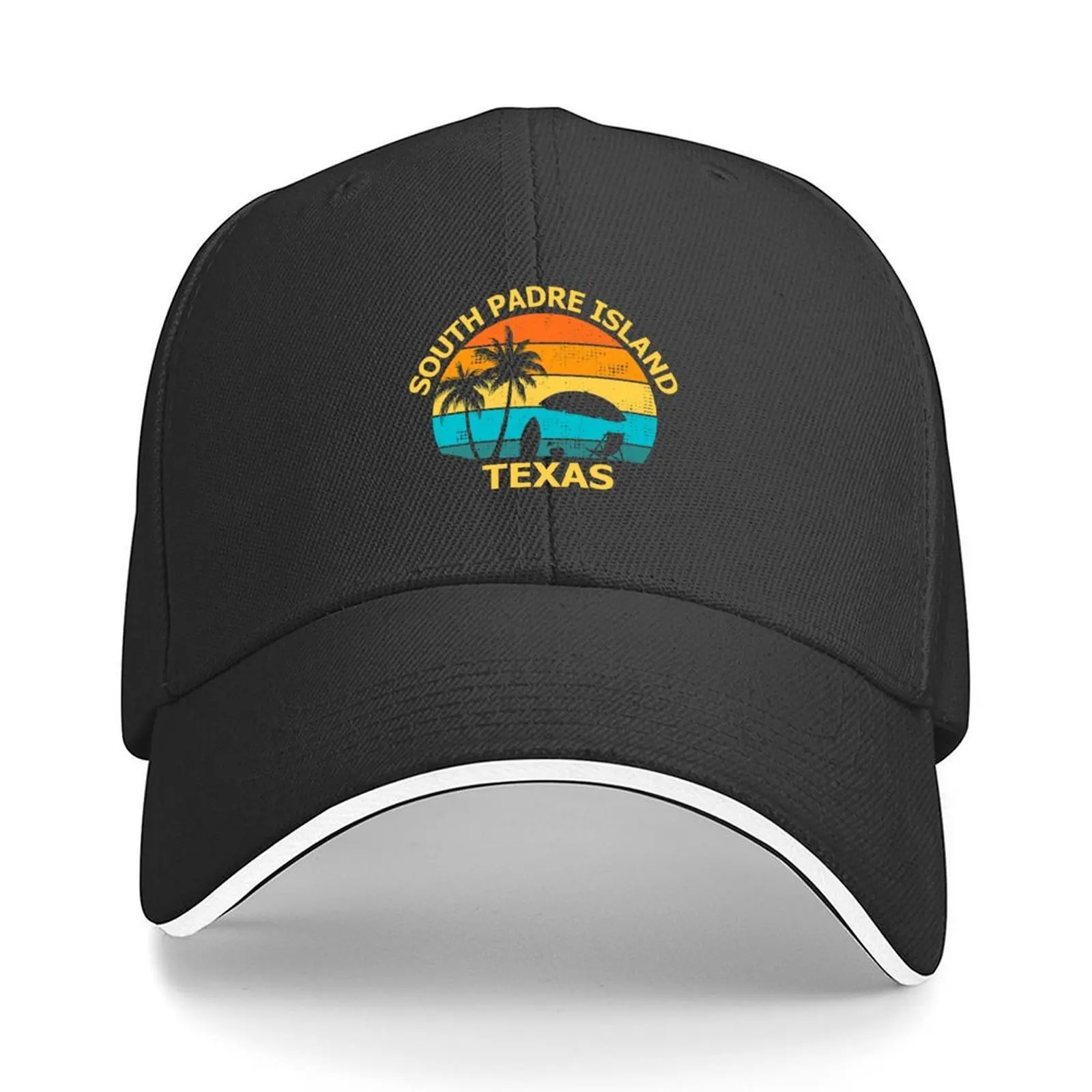 

South Padre Island Texas Beach Surfer Vacation Souvenir holiday Baseball Cap Mountaineering designer cap Women Men's