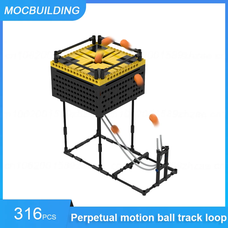 MOC Building Blocks Perpetual Motion Ball Track Loop GBC DIY Assemble Bricks Creative Collection Display Xmas Toys Gifts 316PCS