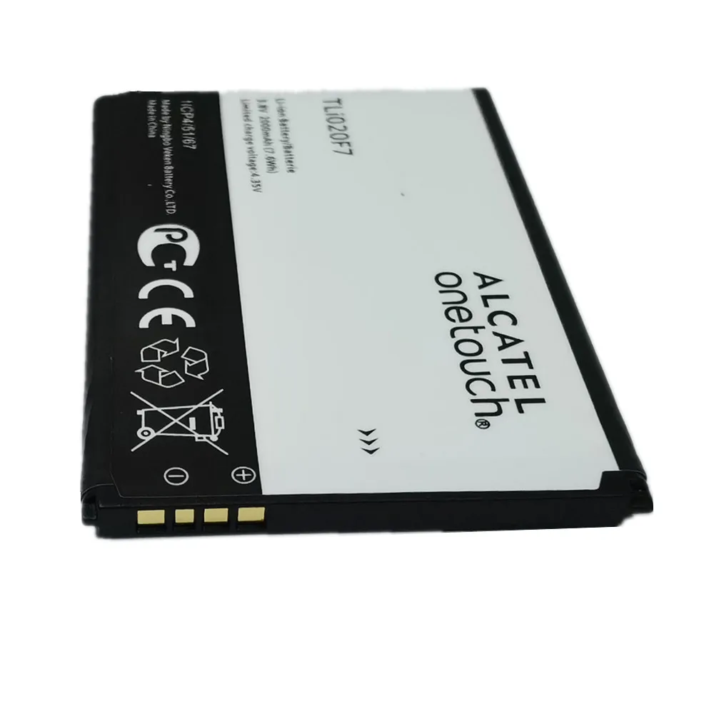 Original TLi020F7 2000mAh Battery For Alcatel One Touch PIXI 4 5045D Pop 2 5042D C7 7040 7040D 7041 7041D J720 J720T J726T-so2