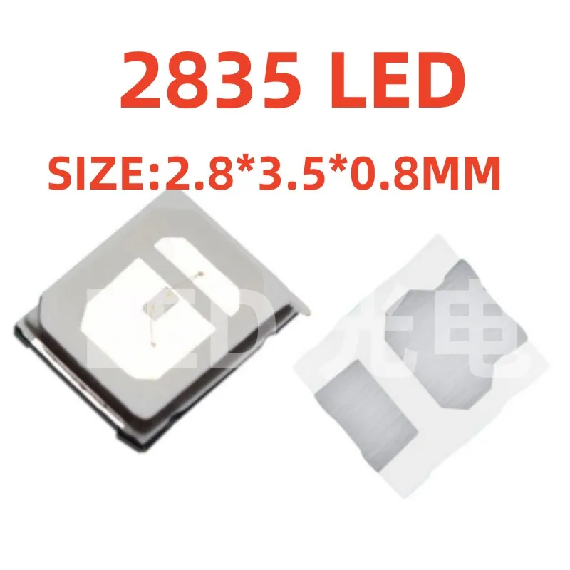 الصمام الثنائي الباعث للضوء 2835 ، رقاقة led ، 0.2 واط ، الأحمر والأصفر والأزرق والأخضر والأبيض والأبيض الدافئ والأرجواني والبرتقالي والوردي