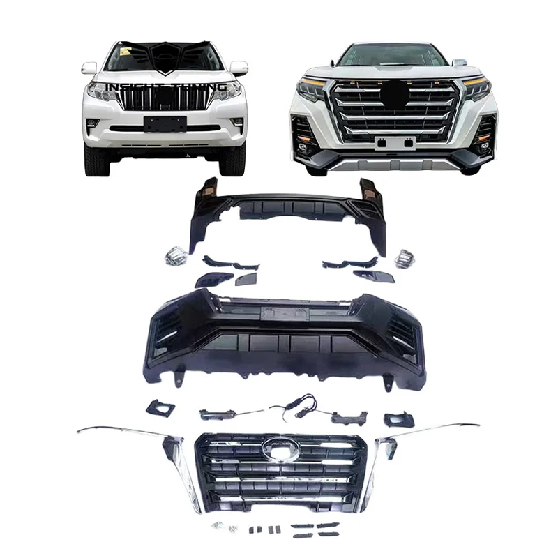 

Грунтовка краски, автомобильные бамперы, гриль Bodykit 2018-2023 для Toyota Prado Fj150, обновленный комплект кузова