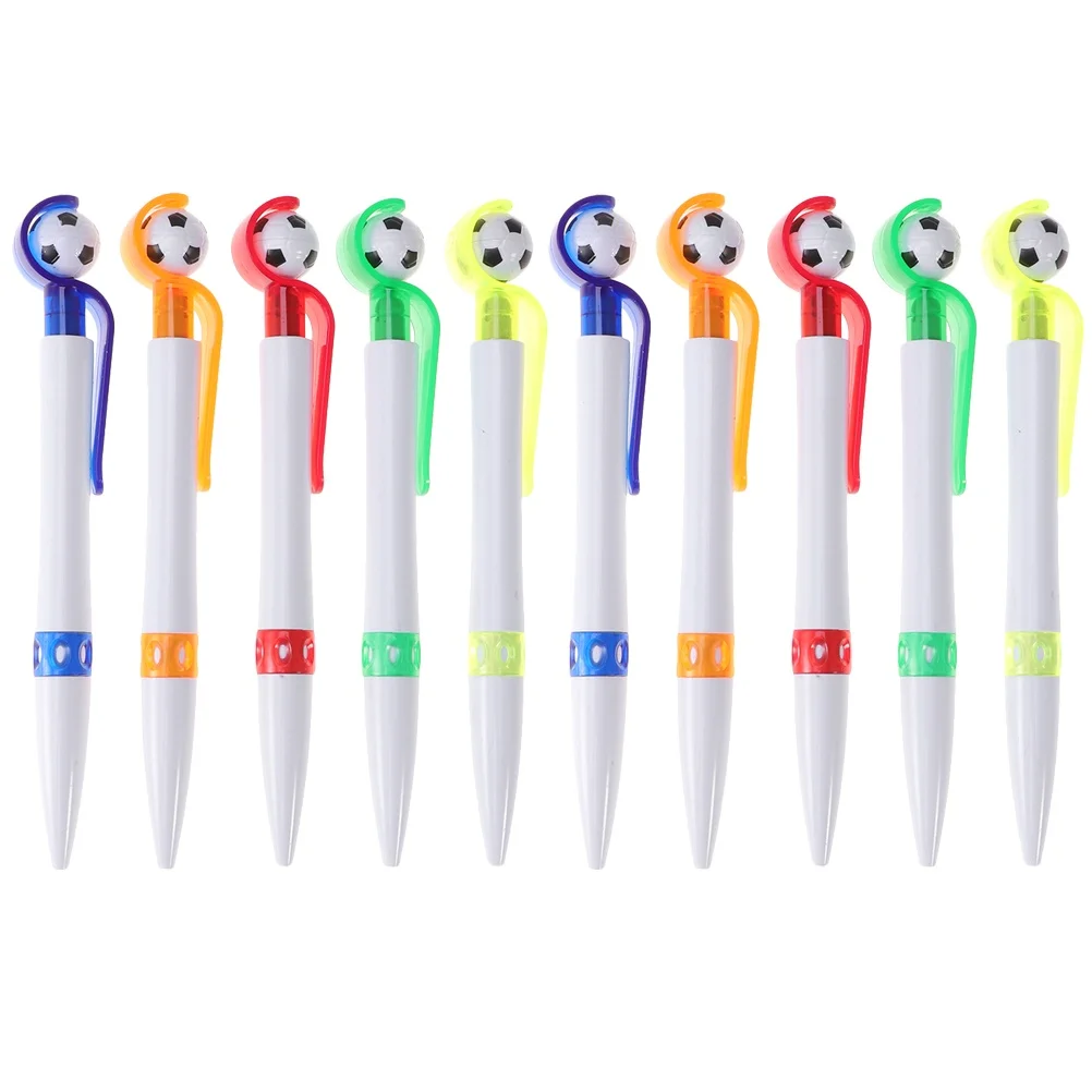 

10 Pcs Football Pen Soccer Ballpoint School Ball-point Pens Student Office Kids Creative