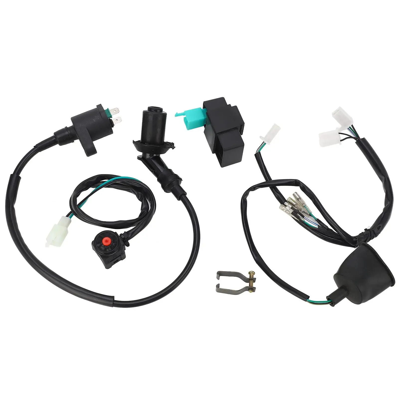 

Ignition Coil CDI Harness CDI Ignition Coil Wiring Harness Kit Dustproof with Cut Off Switch for 5 cc To 16 for cc Pit Dirt Bike