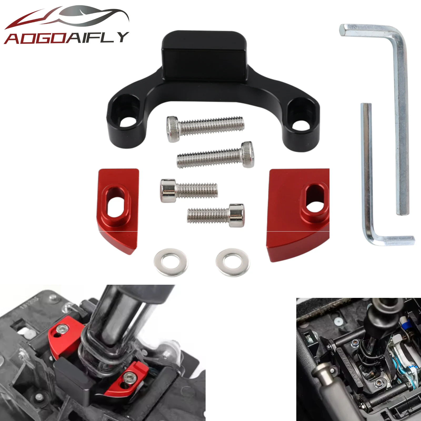 Upgrade Shifter Stop Gap Removal Bushing Bracket Aluminum for Subaru 2015-2023 WRX w/S/T-i Short Shifter Installed