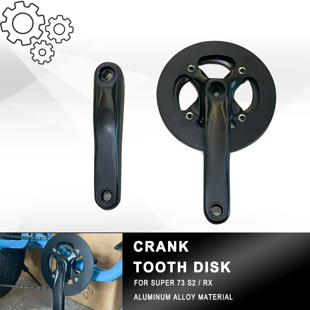 

FOR Super73 S2/Rx Crank Special Crank Tooth Disc 170 Crank 40t Tooth Disc Aluminum Alloy Integral Crank Modification