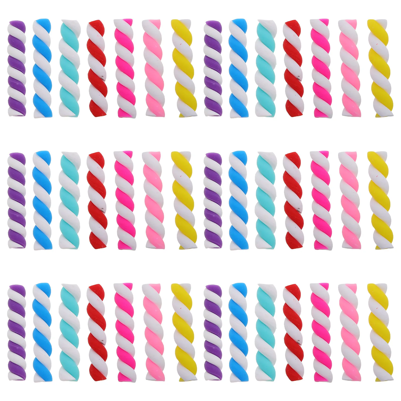 10 Bags Polymer Clay Rolling Sticks Lollipop Charms Cute Accessories DIY Decor Phone Case Embellishment Craft Supply