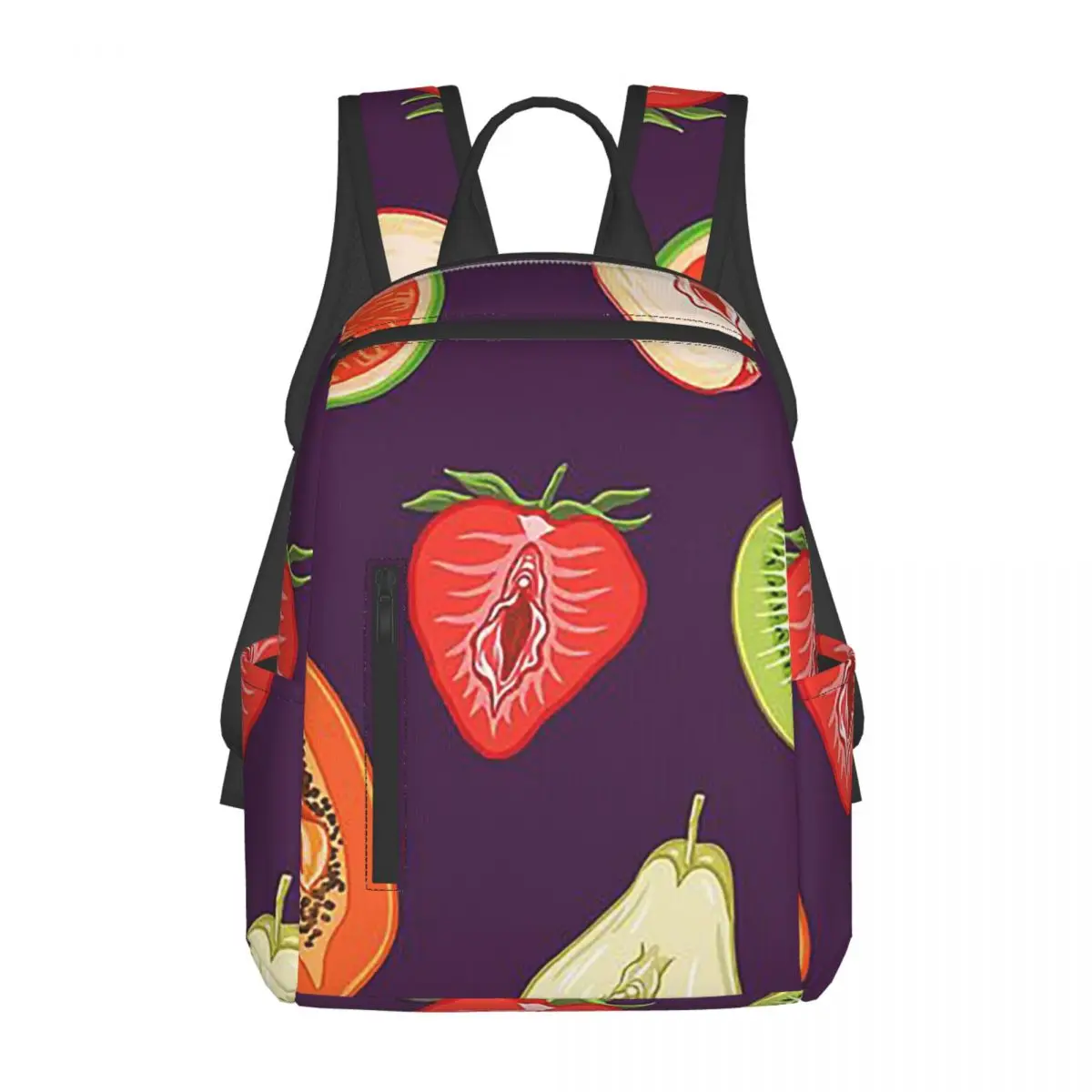 Sexy Vulva Fruits Backpack Daypack Large Capacity Kids BookBag School Bag Shoulder Bags for Men Women