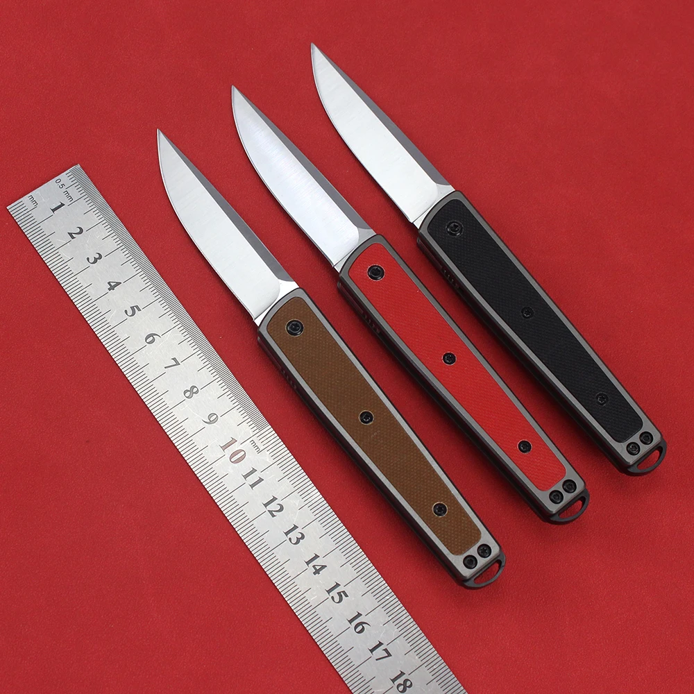 Outdoor Pocket Folding Knife 8Cr13Mov Blade G10 Handle Knife Camping Hunting Military Tactical Knife Self Defense EDC Tools