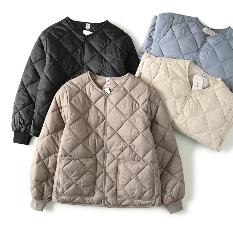 

Легкая, высокоэффективная, теплая хлопковая куртка для мужчин на осень-зиму, новая модель, с воротником-стойкой, модный городской стиль, для повседневной носки