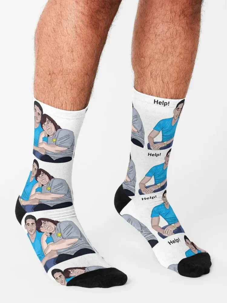 Danielle und Mohammed - Help - 90 Tag Verlobte Socken Weihnachts strumpf schiere Anime Herren Socken Frauen