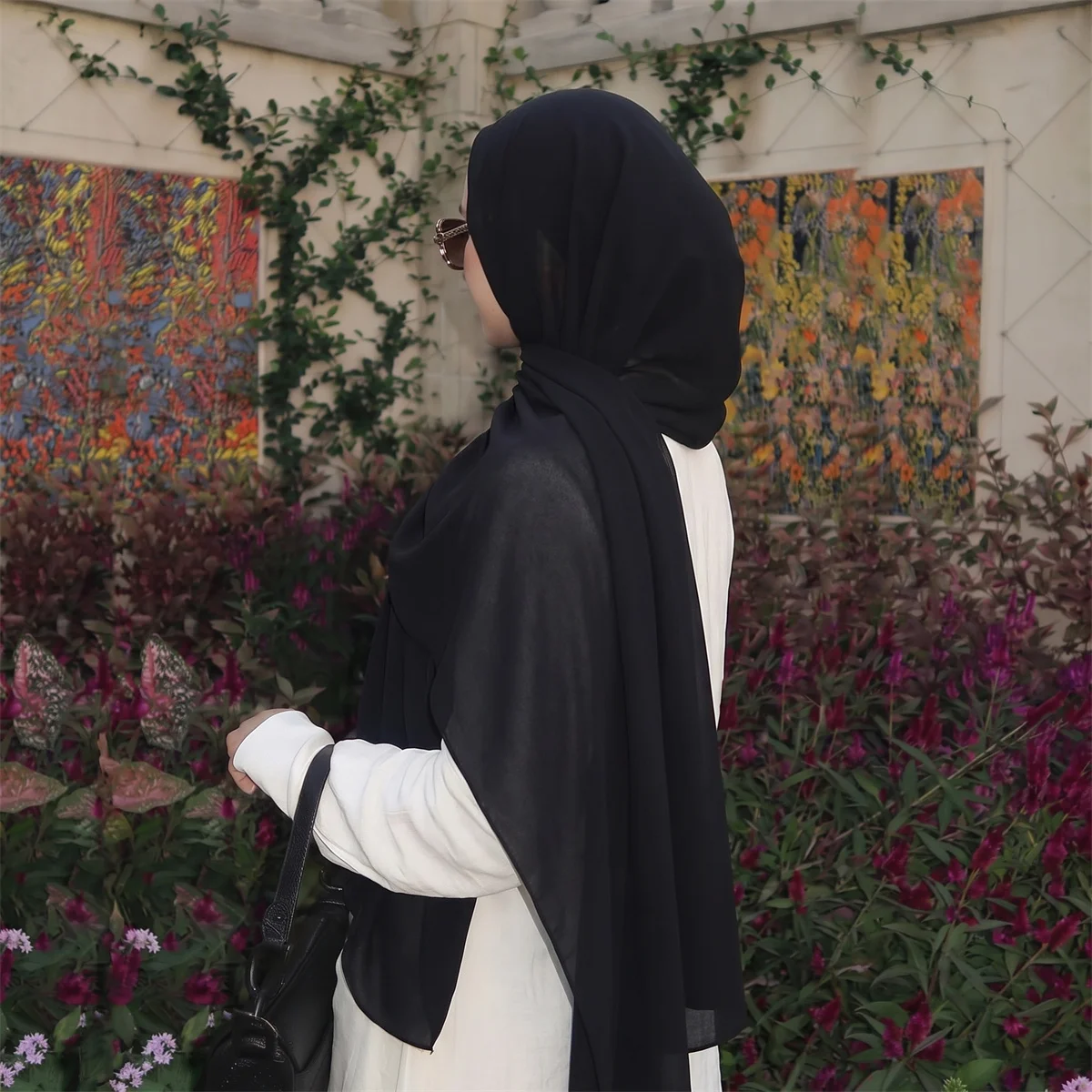 

Design Printed New Hijabs Premium Watercolor Women Headscarf Soft Scarf Shawl Suitable For Daily Abaya Accessories Women Veil